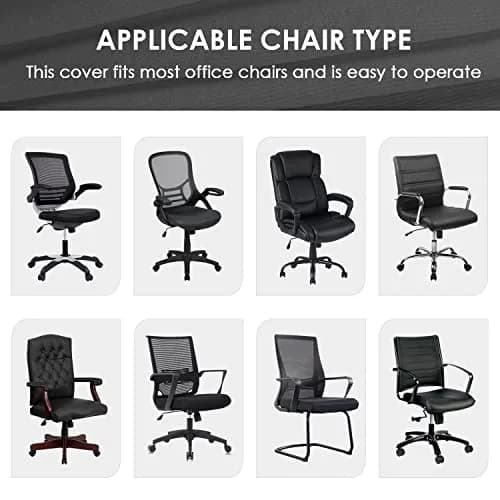 SARAFLORA Office Chair Cover- Large, Pink | Removable, Washable Protector for Office & Study thumbnail 8