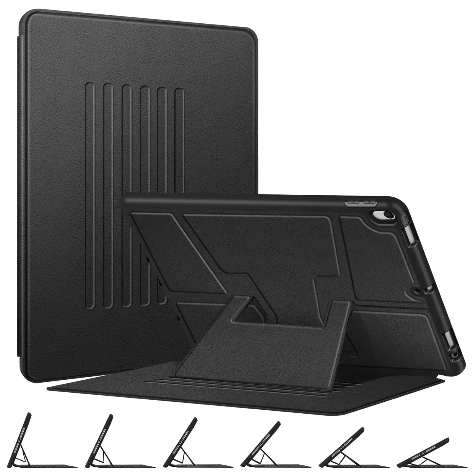 Fintie Magnetic Stand Case for iPad Air 3rd Gen & iPad Pro 10.5" 2017 | Black PU Leather Folio with 6-Angle Stand & Pencil Holder - main product image