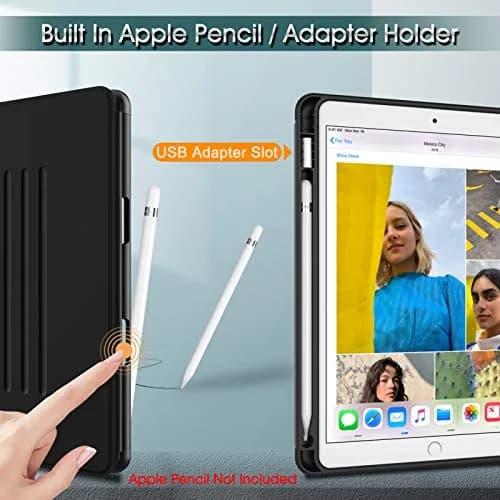 Fintie Magnetic Stand Case for iPad Air 3rd Gen & iPad Pro 10.5" 2017 | Black PU Leather Folio with 6-Angle Stand & Pencil Holder thumbnail 4