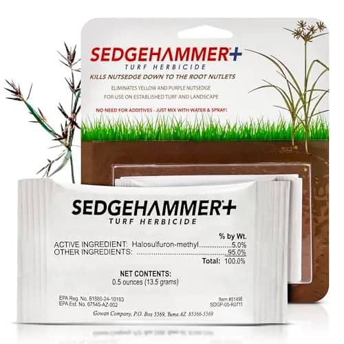 SEDGEHAMMER Sedgehammer Plus Turf Herbicide 13.5g | Nutsedge Killer for Lawns, 12 Pack thumbnail 1