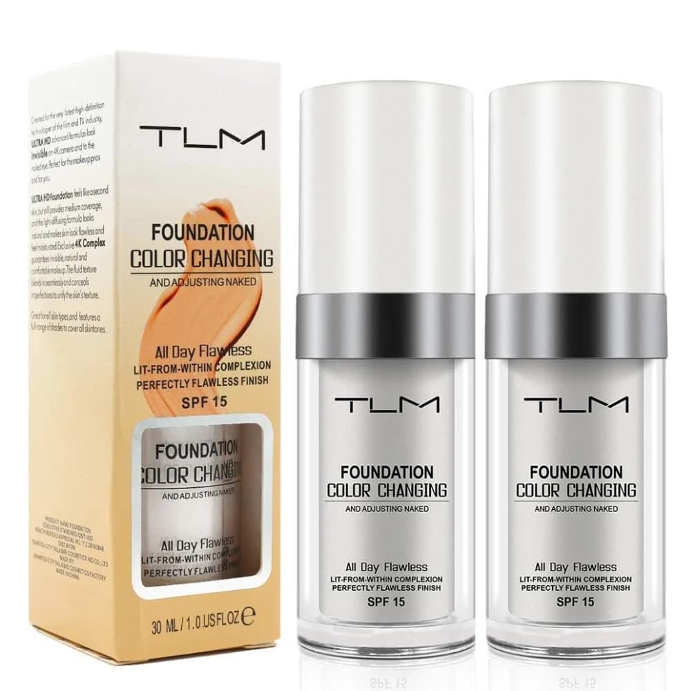 God Blomster SPF 15 Colour Changing Foundation 2 Pack | Moisturizing Liquid Makeup for Women - main product image