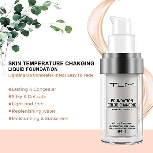 God Blomster SPF 15 Colour Changing Foundation 2 Pack | Moisturizing Liquid Makeup for Women thumbnail 3