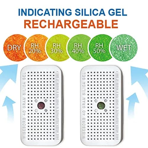 Wisesorb Silica Gel Canister 5 Pack | Reusable Moisture Absorber for Car, Closet, Gun Safe thumbnail 4