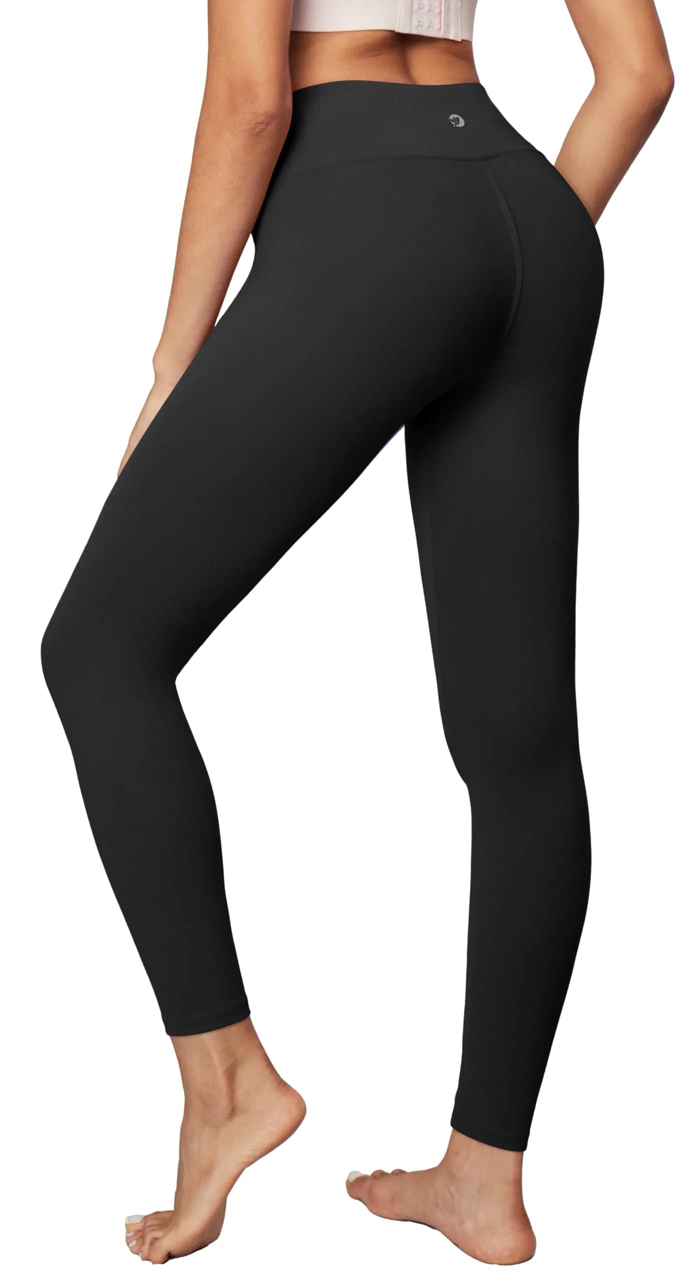 IUGA High Waisted Tummy Control Leggings with Pocket for Women XX-Large Black | Squat Proof Yoga Pants - main product image