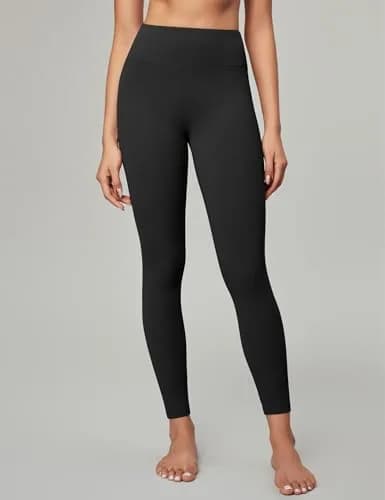 IUGA High Waisted Tummy Control Leggings with Pocket for Women XX-Large Black | Squat Proof Yoga Pants thumbnail 2