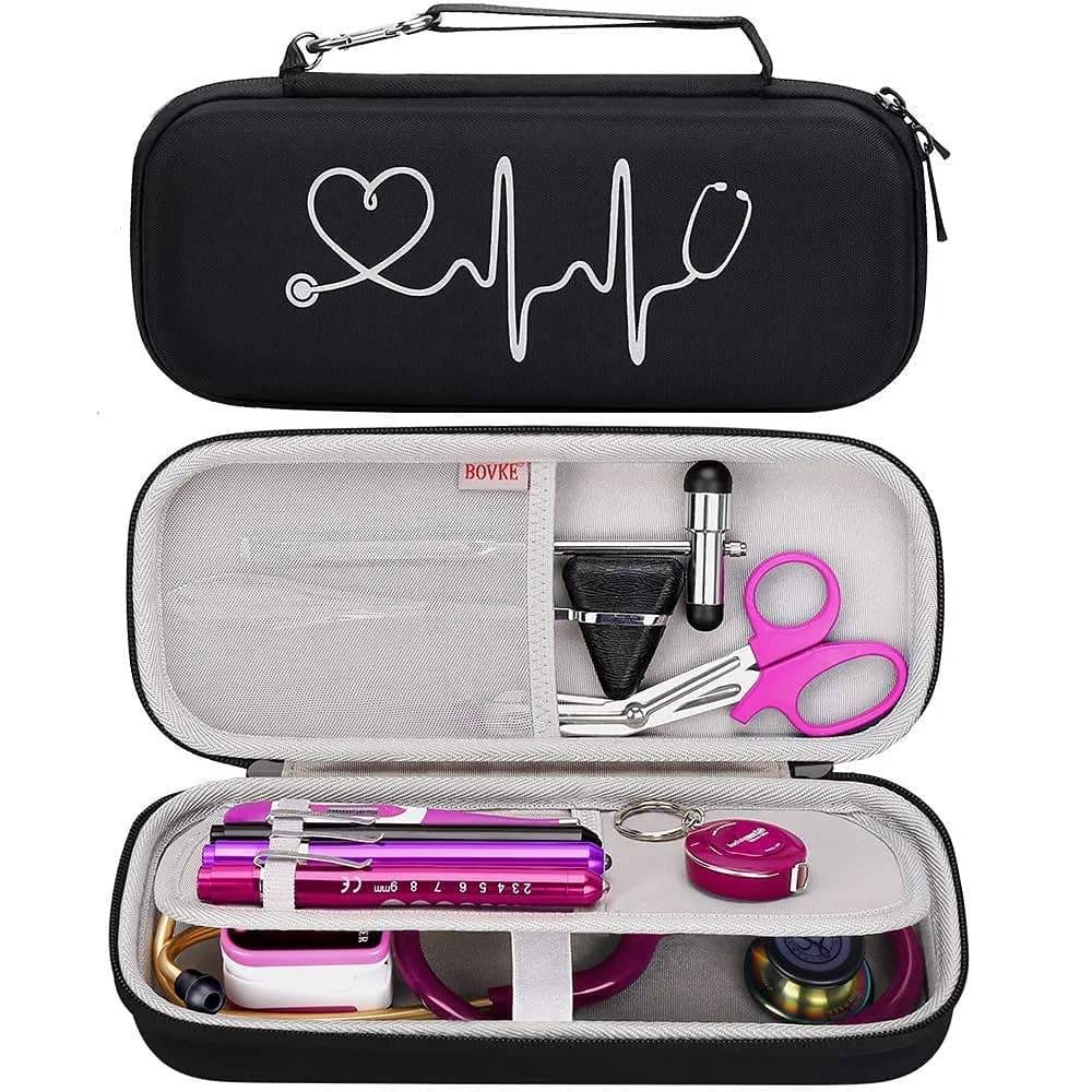 BOVKE Hard Case for 3M Littmann Classic III/Cardiology IV/MDF Stethoscope | Durable, Compact & Waterproof - main product image