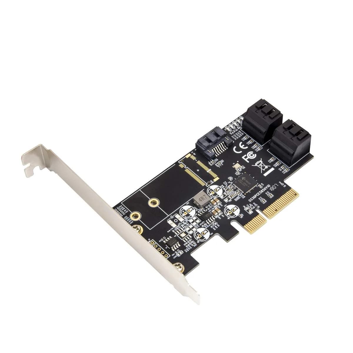 IO CREST 5 Port SATA PCIe Controller Card with JMB585 Chipset - SI-PEX40139