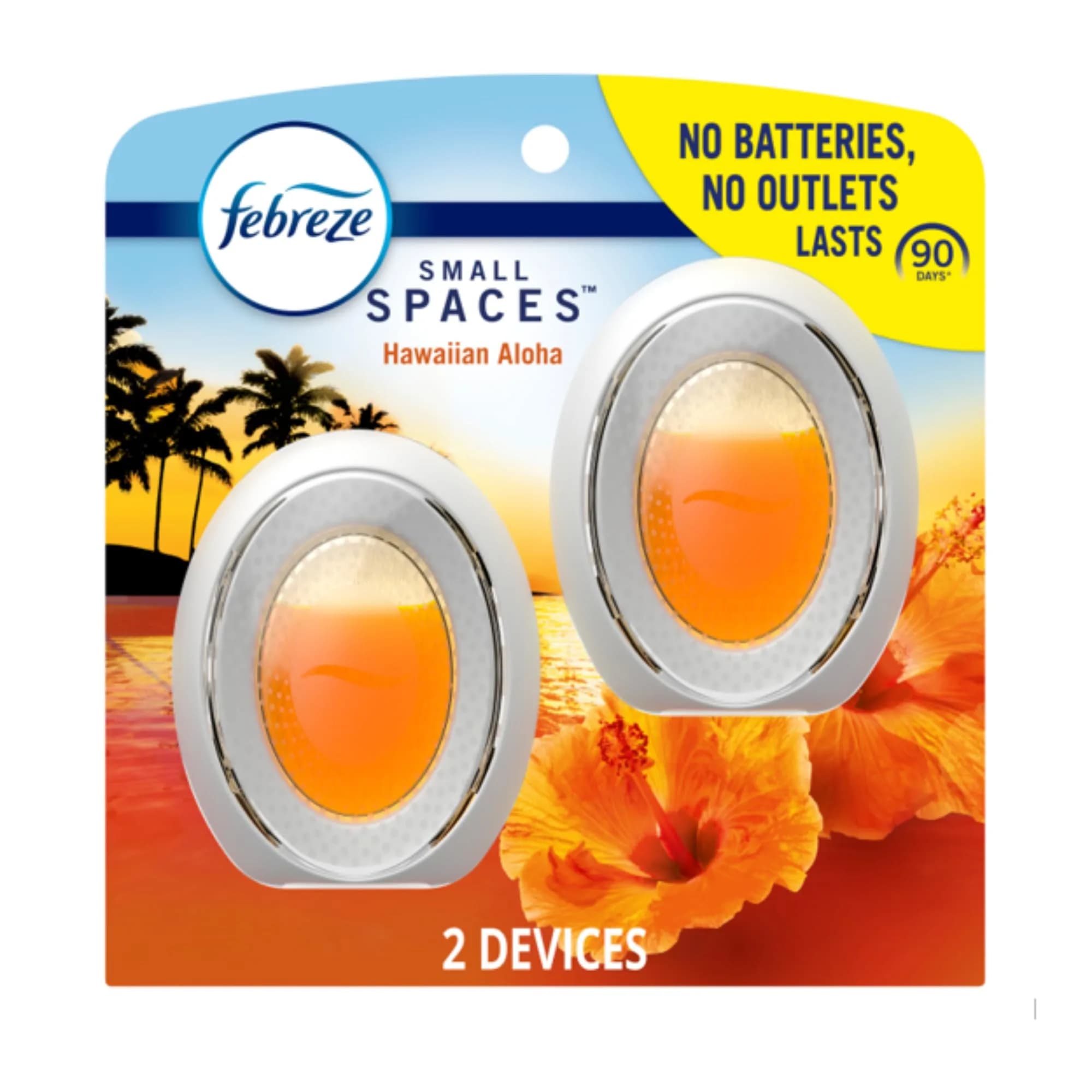 Febreze Small Spaces Air Freshener 2 Count | Odor-Fighting Plug-In Alternative with 45 Days Freshness