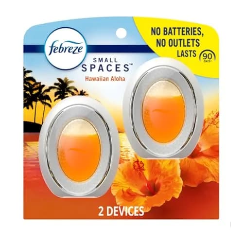 Febreze Small Spaces Air Freshener 2 Count | Odor-Fighting Plug-In Alternative with 45 Days Freshness thumbnail 1