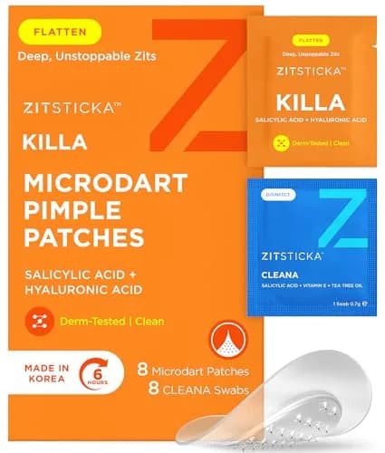 ZitSticka Killa Kit Microdart Pimple Patch for Face, 8 Count | Fast-Acting, Deep Zits thumbnail 1