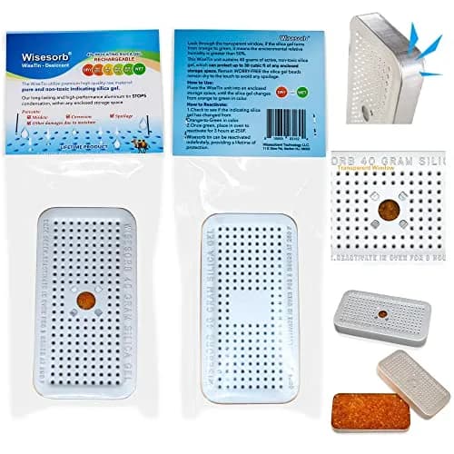 Wisesorb Gel Dehumidifier 40g | Reusable Silica Gel Canisters for Storage & Moisture Control thumbnail 2