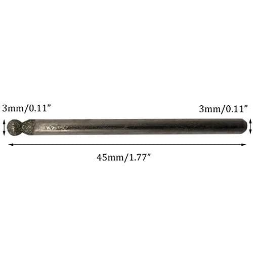 NACX Diamond Mounted Point 3mm Ball Head 45mm | Precision Grinding for Jade & Ceramic thumbnail 2