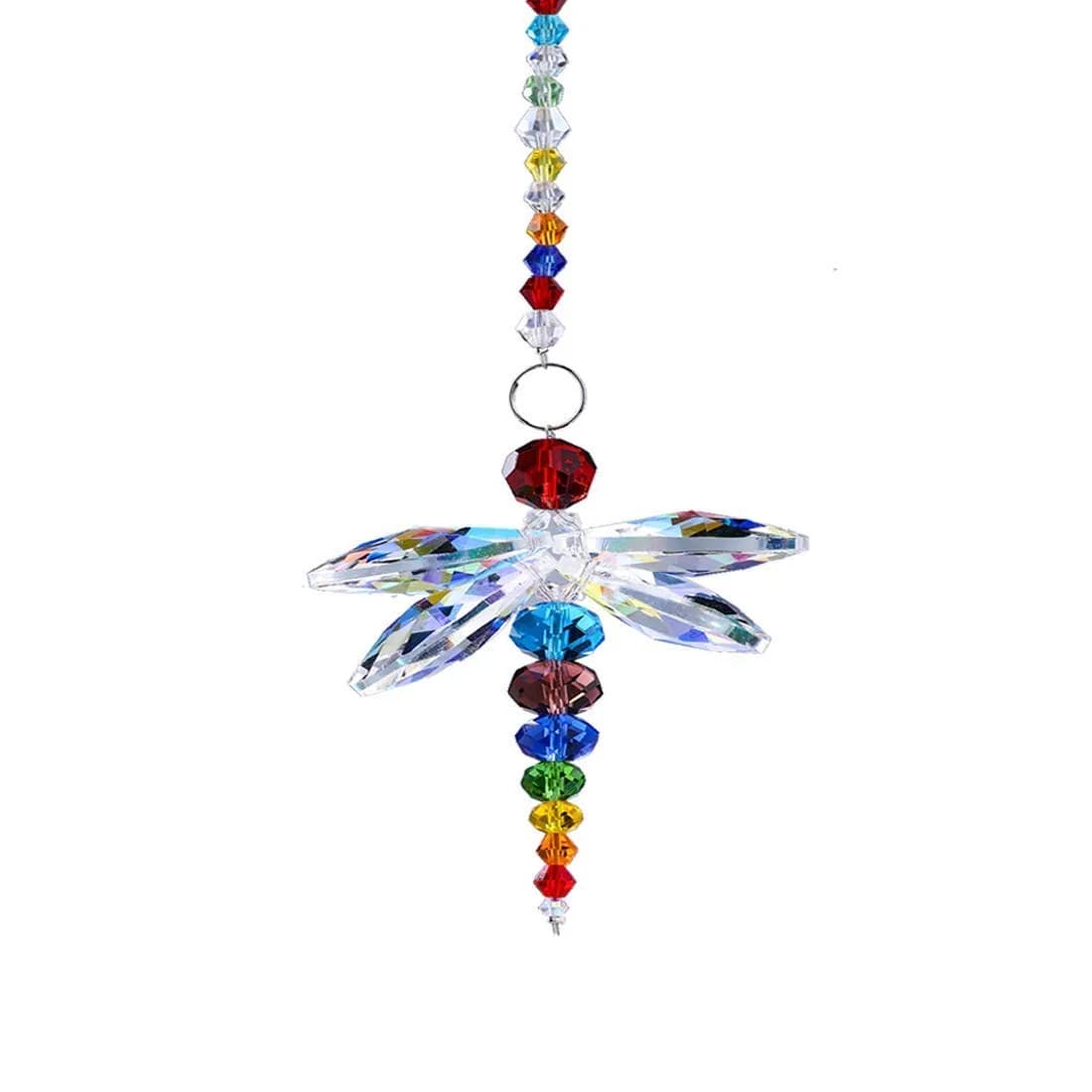 H&D HYALINE & DORA Crystal Dragonfly Suncatcher 21 cm (8.2 inches) | Rainbow Maker Window Hanging Pendant Decor — Crystal Dragonfly Pendant