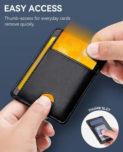Teskyer Slim Minimalist Wallet for Men, RFID Credit Card Holder, Rose Gold, 12cm (4.60") x 8.9cm (3.15") x 0.4cm (0.15") thumbnail 6