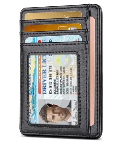 Teskyer Slim Minimalist Wallet for Men, RFID Credit Card Holder, Rose Gold, 12cm (4.60") x 8.9cm (3.15") x 0.4cm (0.15") thumbnail 7
