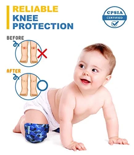 Simply Kids Baby Crawling Knee Pads (2 Pairs, Bird Design) | Protect Baby's Knees thumbnail 3