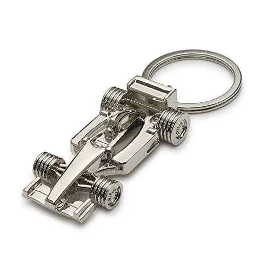 ADKEYFOD 3D F1 Race Car Keychain Metallic Medium | Driver Keyfob Gift for Father Husband Boyfriends thumbnail 1