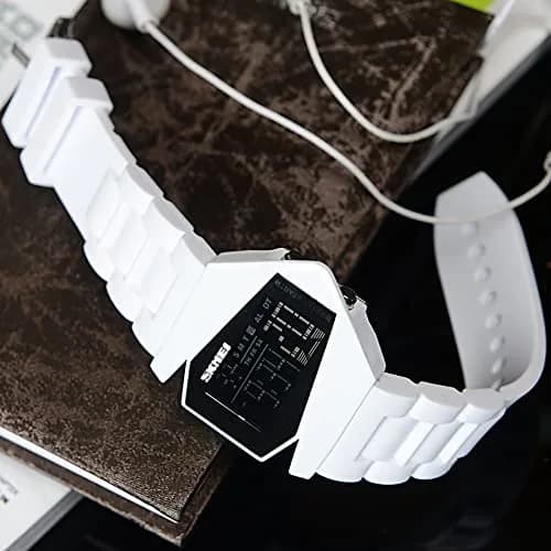Gosasa Men's Digital Airplane Watch 47mm (1.85 inches) | 7 Color LED Backlight, 5ATM Water Resistant thumbnail 4