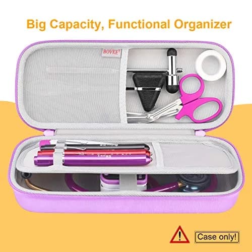 BOVKE Hard Case for 3M Littmann Classic III/Cardiology IV/MDF Stethoscope | Durable, Compact & Waterproof thumbnail 3