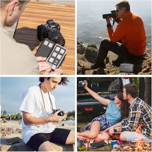 JJC 36-Slot Memory Card Case for 24 Micro SD & 12 SD Cards | Water-Resistant & Anti-Shock thumbnail 8