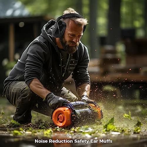ProCase Hearing Protection Ear Muffs NRR 28dB, Noise Cancelling Headphones | Foldable & Portable Design for Shooting, Construction, Travel thumbnail 5