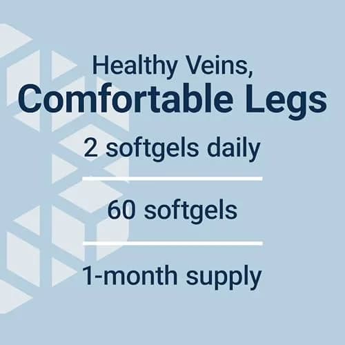 Life Extension Youthful Legs Circulation Supplement 60 Softgels | Supports Leg Vascular Health & Comfort thumbnail 4