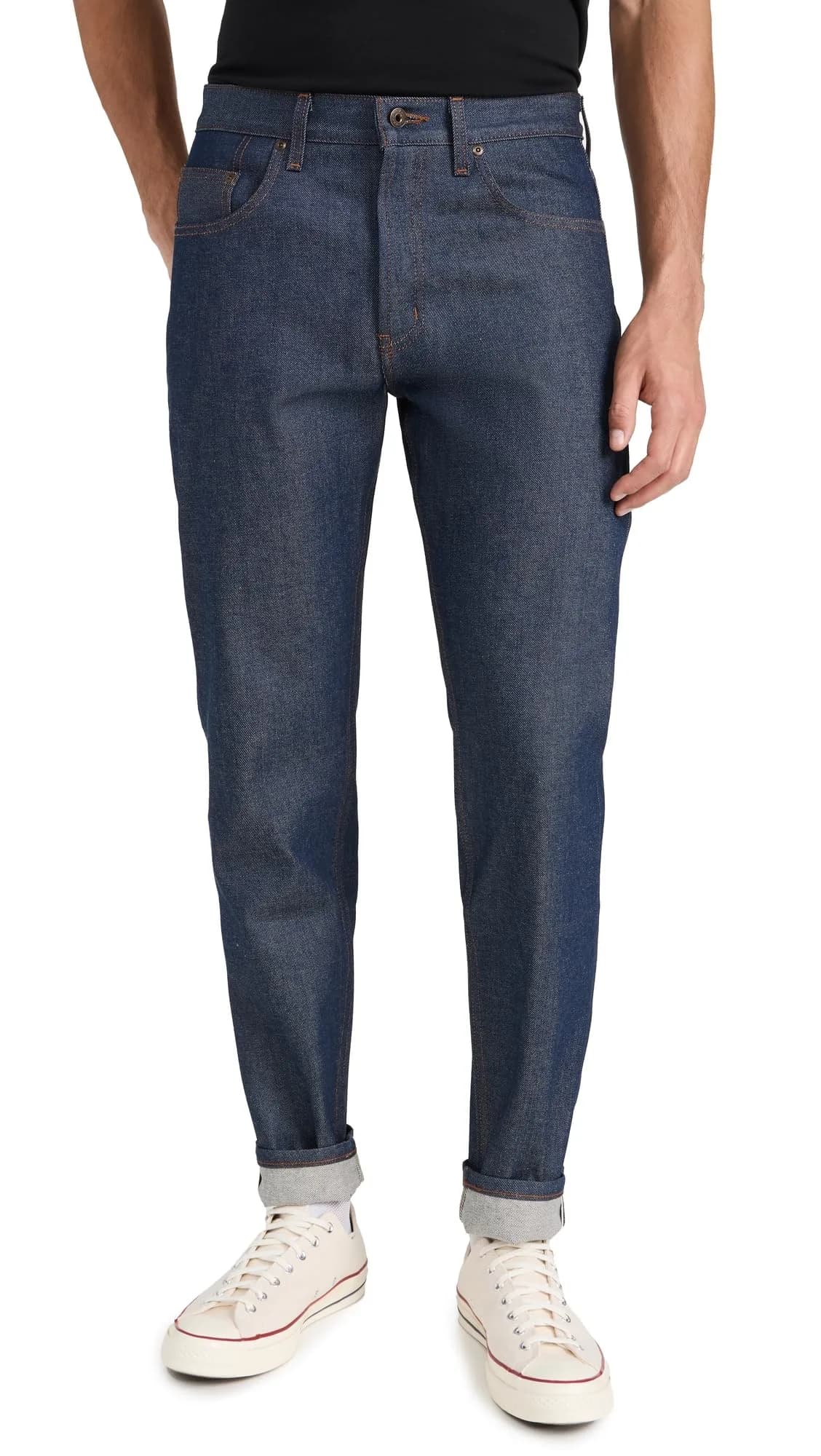 Naked & Famous Denim Easy Guy - Natural Indigo Selvedge 30 | Relaxed Fit, Japanese Denim, Made in Canada - main product image
