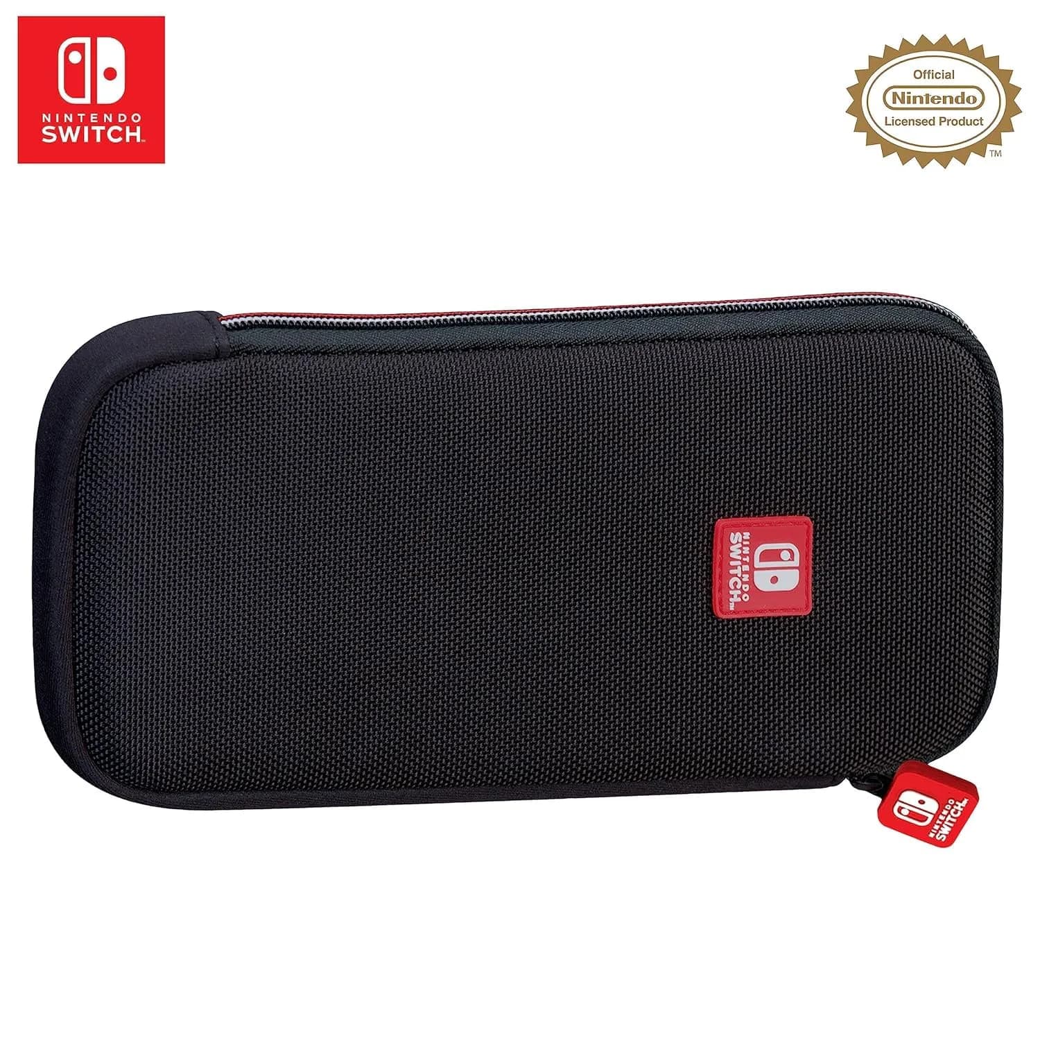 Game Traveler Deluxe Licensed Travel Case for Nintendo Switch OLED, Switch & Lite | Ballistic Nylon, Viewing Stand & Bonus Game Cases
