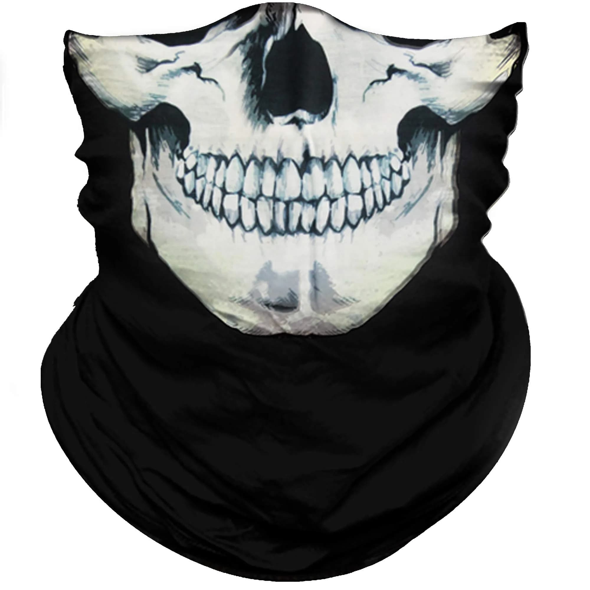 Obacle Skull Mask Bandana Half Face Mask 3D Tube Balaclava 25cm (9.8in) | Breathable Sun Protection for Outdoor Sports - main product image