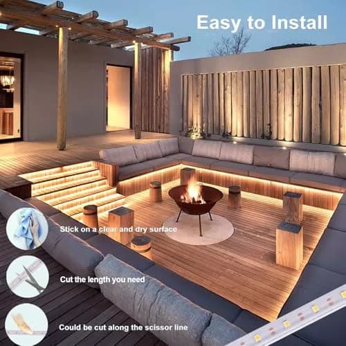 echosari STRING_LIGHT 16.4Ft 320 LED Solar Waterproof Outdoor Pathway Light thumbnail 4