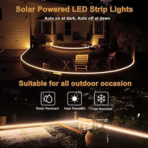 echosari STRING_LIGHT 16.4Ft 320 LED Solar Waterproof Outdoor Pathway Light thumbnail 5