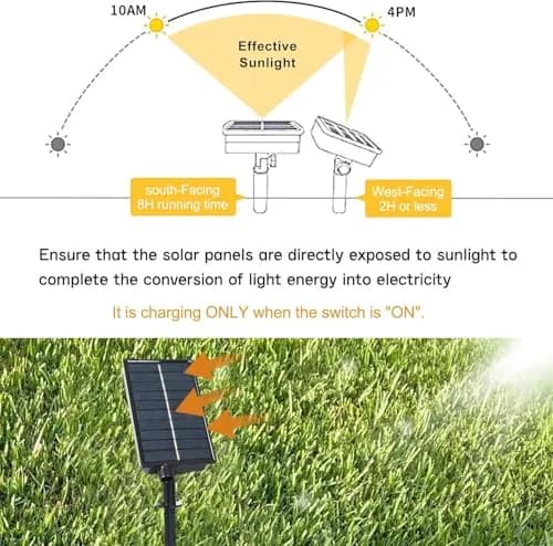echosari STRING_LIGHT 16.4Ft 320 LED Solar Waterproof Outdoor Pathway Light thumbnail 6