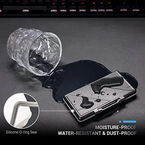 JJC M.2 NVMe SSD Storage Case Holder Box for 4x 2280/2260/2242/2230 SSDs | Water-Resistant, Anti-Shock, Dustproof thumbnail 7