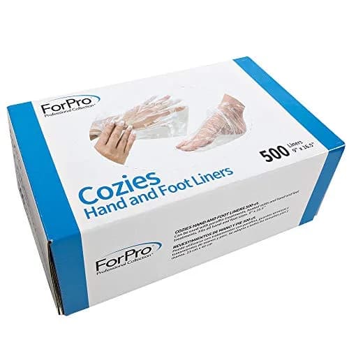 ForPro Cozies Hand and Foot Liners, 500ct, 16.5" L x 9" W | Disposable paraffin wax liners for hands and feet thumbnail 2