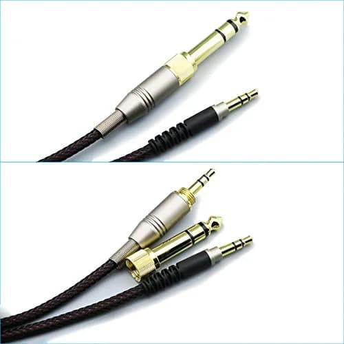 NewFantasia Replacement Audio Upgrade Cable for Audio-Technica Headphones 2m (6.6ft) | Braided HIFI Sound thumbnail 3