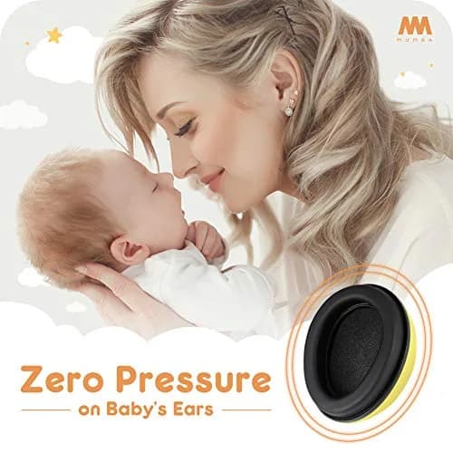 Mumba Baby Earmuffs for Infants & Toddlers, Ages 3 Months-3 Years, Yellow | Noise Cancelling Headphones with 31dB NRR thumbnail 5