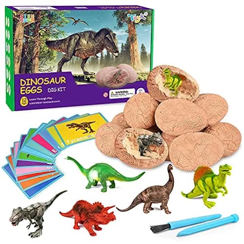 Toyk Dig Up Dinosaur Fossil Eggs | Educational Science Kit for Kids 3-12 | Paleontology Fun thumbnail 1