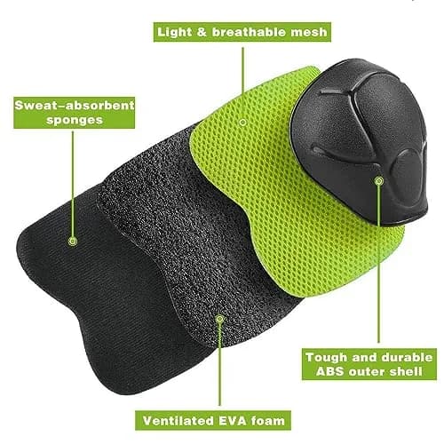 CKE Toddler Knee & Elbow Pads with Wrist Guards for Kids, Green | Impact Protection Gear for 3-8 Years thumbnail 2