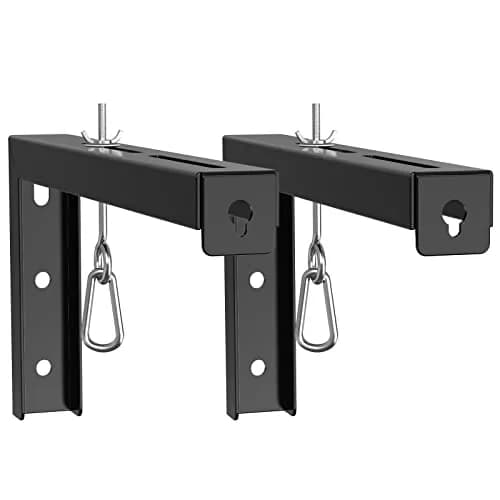 WALI Universal Projector Screen Mount L-Brackets 12 inch Adjustable Extension with Hook Kit, Black | Holds up to 36kg (80 lbs) thumbnail 1