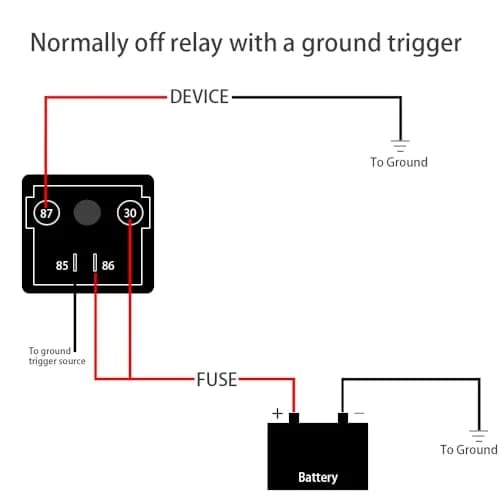 iRhapsody 120A Continuous Duty SPST 4-Pin Relay 12V DC (4.699 cm x 8.103 cm x 4.699 cm) thumbnail 3