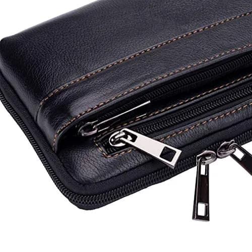 Hebetag Genuine Leather Phone Belt Holster Waist Case Bag 19cm (7.48") | Horizontal & Vertical Carry thumbnail 5
