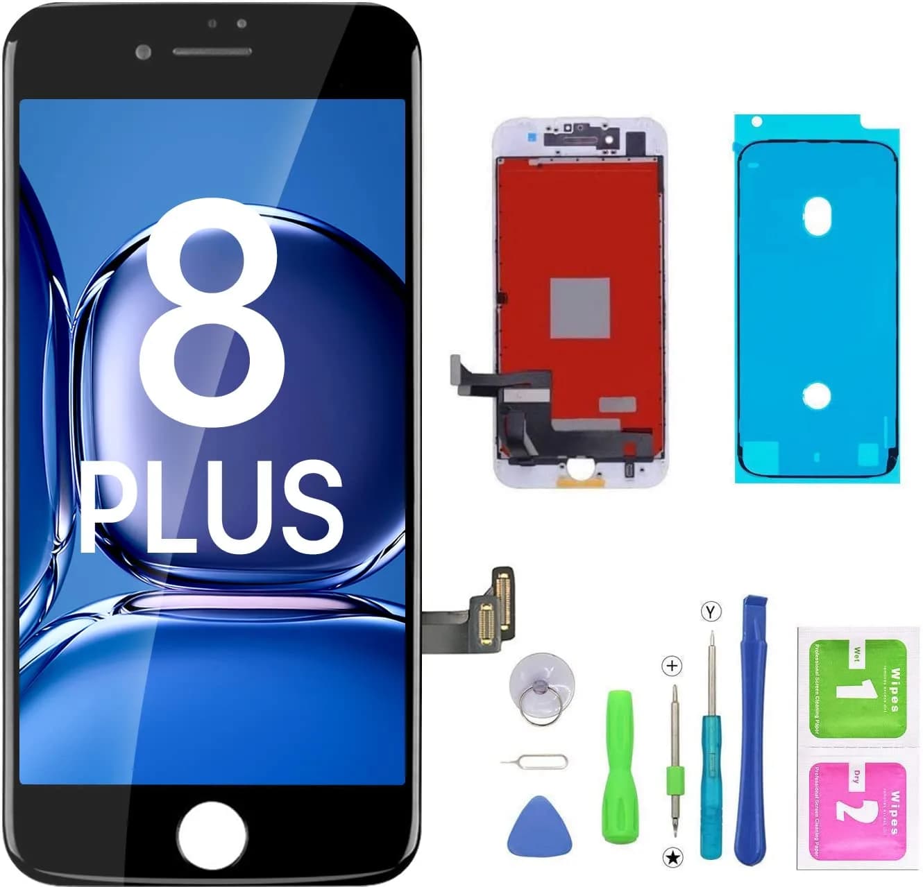 FFtopu iPhone 11 Pro Max Screen Replacement Kit 6.5'' LCD Display 3D Touch Full HD Digitizer 156 g (5.5 oz) | Repair Your Phone Screen — black