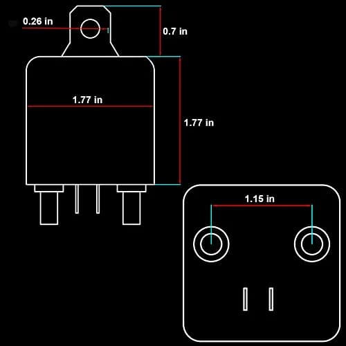 iRhapsody 12V DC 200A Continuous Duty SPST 4-Pin High Power Relay | Split Charge Relay for Automotive thumbnail 5