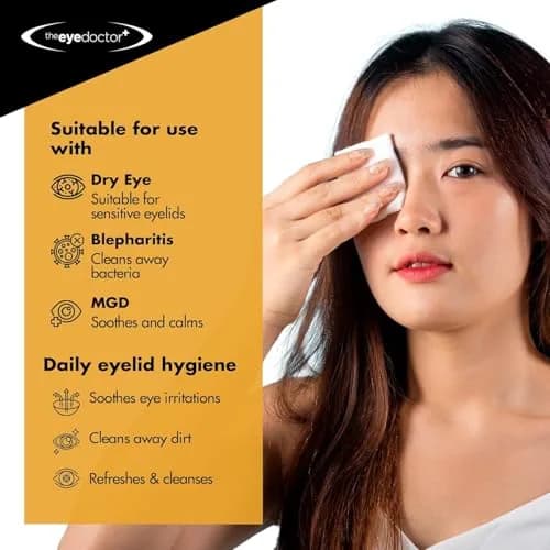 The Eye Doctor Biodegradable Eyelid Wipes 40 Count (1.5 oz) | Gentle Sensitive Eye Cleaner for Daily Lid Care thumbnail 3