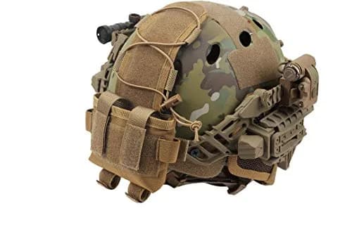 WOLF SLAVES Helmet Battery Pouch MK2 - Counterweight 600D Nylon Helmet Bag for Shooting, Cycling, Hiking, Camping - Coyote Brown thumbnail 1
