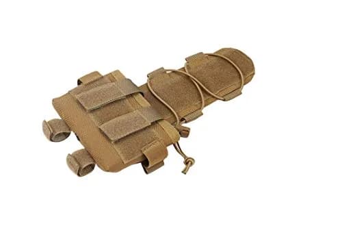 WOLF SLAVES Helmet Battery Pouch MK2 - Counterweight 600D Nylon Helmet Bag for Shooting, Cycling, Hiking, Camping - Coyote Brown thumbnail 2
