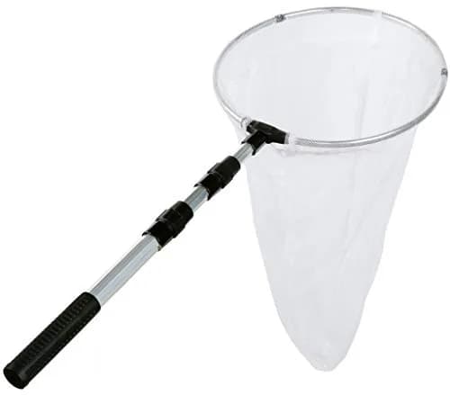 RESTCLOUD Butterfly Net with 12" Ring, 24" Net Depth, Handle Extends to 36 Inches | Professional Insect Catcher thumbnail 1