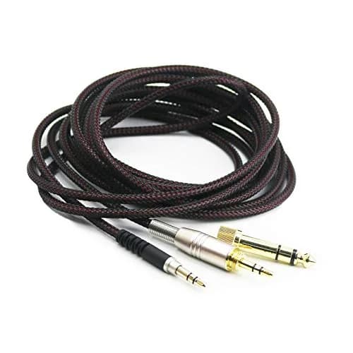 NewFantasia Replacement Audio Upgrade Cable 3.5mm to 3.5mm & 6.35mm Adapter 9.9ft | Compatible with Audio-Technica Headphones thumbnail 1