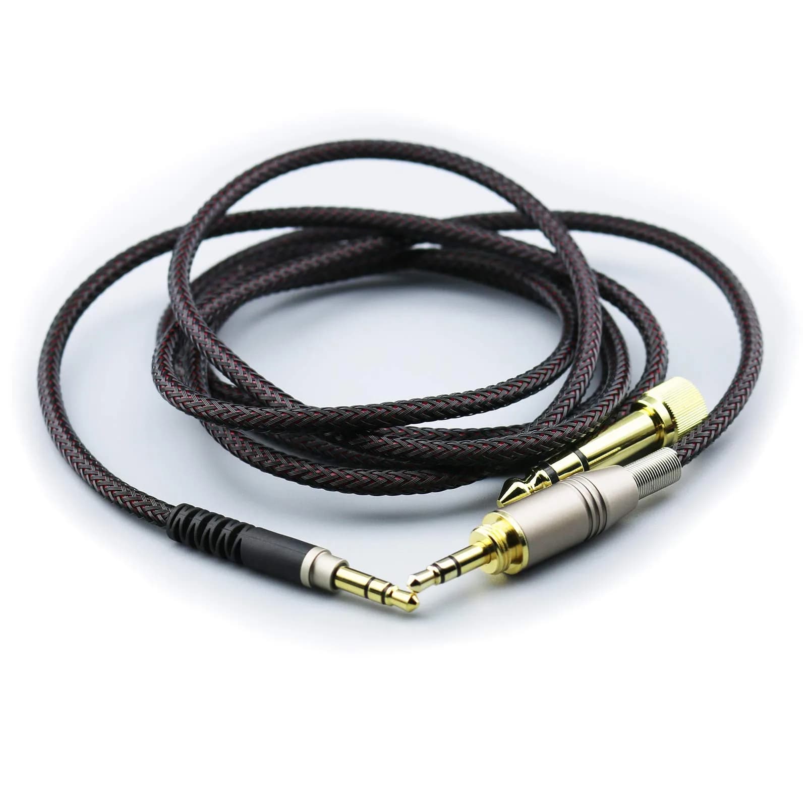 NewFantasia Replacement Audio Upgrade Cable for Audio-Technica ATH-M50xBT Headphones | 1.2m (4ft) Braided Tangle-Free - main product image