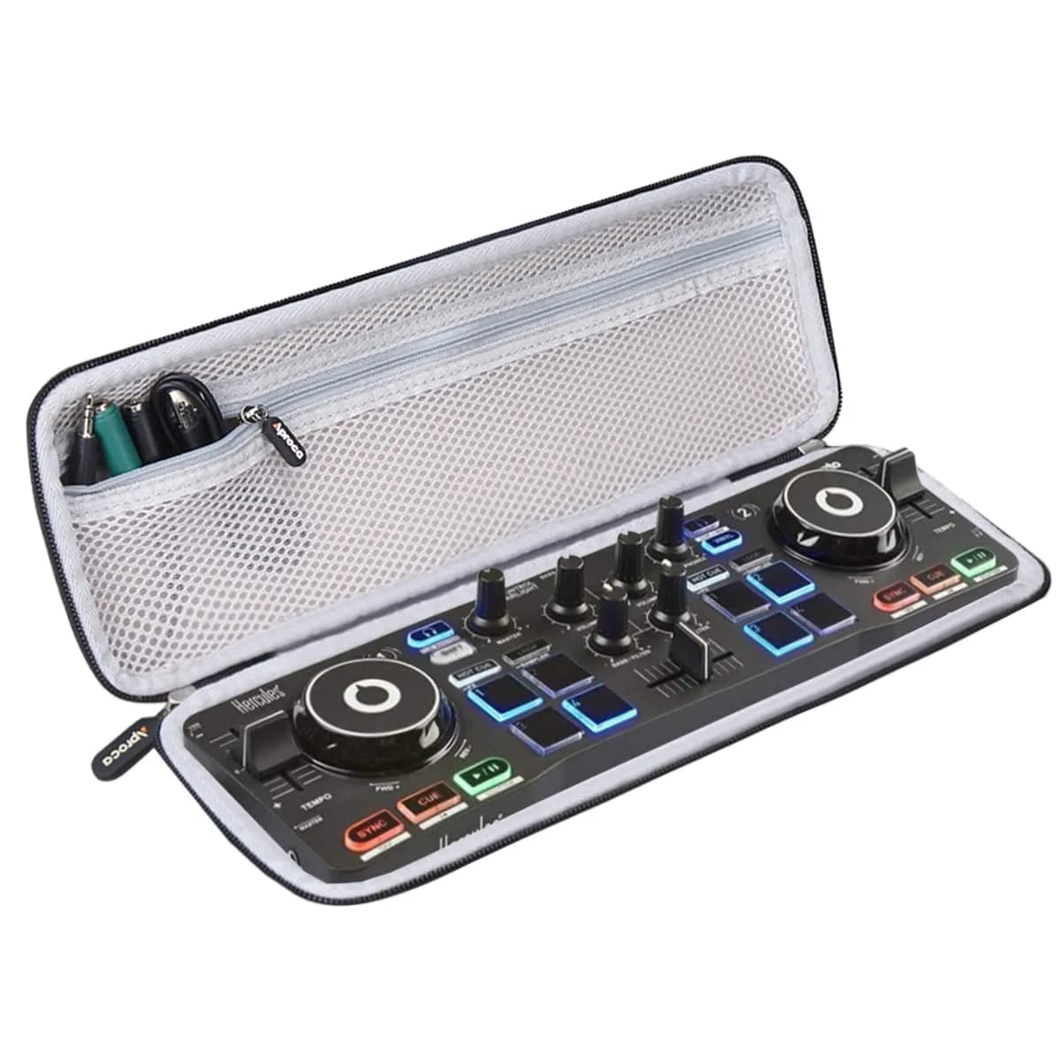 Aproca Hard DJ Controller Case for Hercules DJControl Mix & Starlight | 36.1cm (14.1") — black